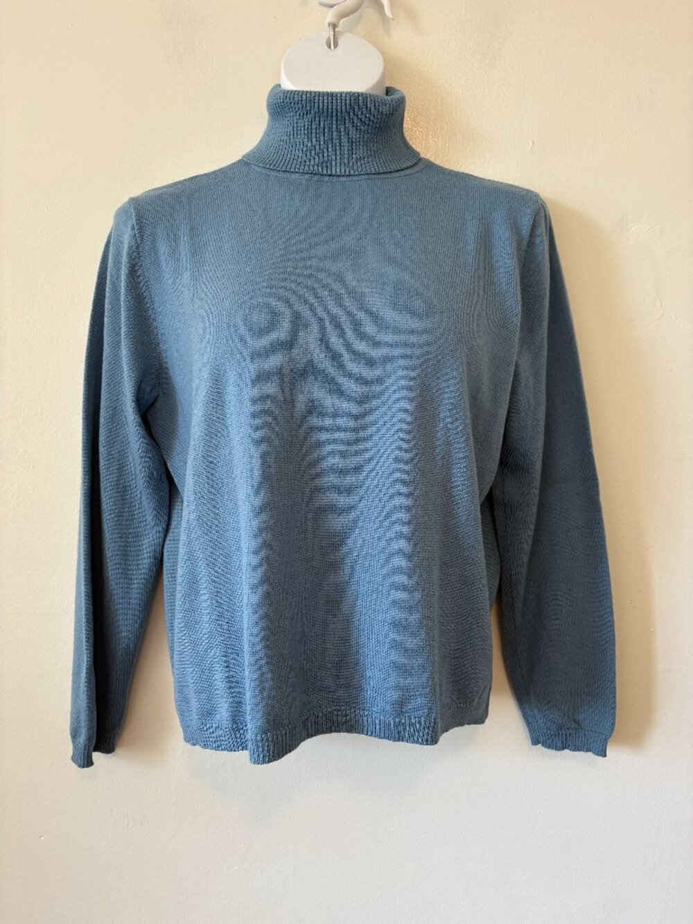 Pendleton Blue Merino Wool Turtleneck Sweater Womens Large